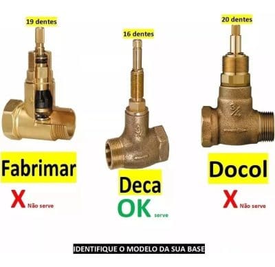 Acabamento Registro Pressão Base Deca Docol Lift 1/2, 3/4 e 1