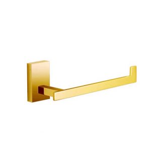 Porta Papel Higiênico Quadrado Metal Dourado (Gold) - Madrid