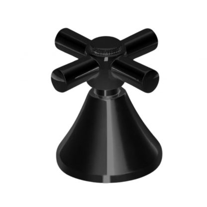 Acabamento Olimar para Registro Pressão Gaveta Preto 3/4″ Estria Deca C-34 (Cruzeta)