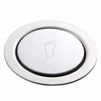 Ralo Click Up Redondo Banheiro Inox 15 cm Cromado